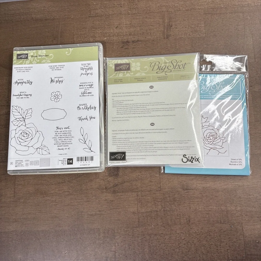 Stampin' Up! Rose Wonder with Dies & Embossing Folder